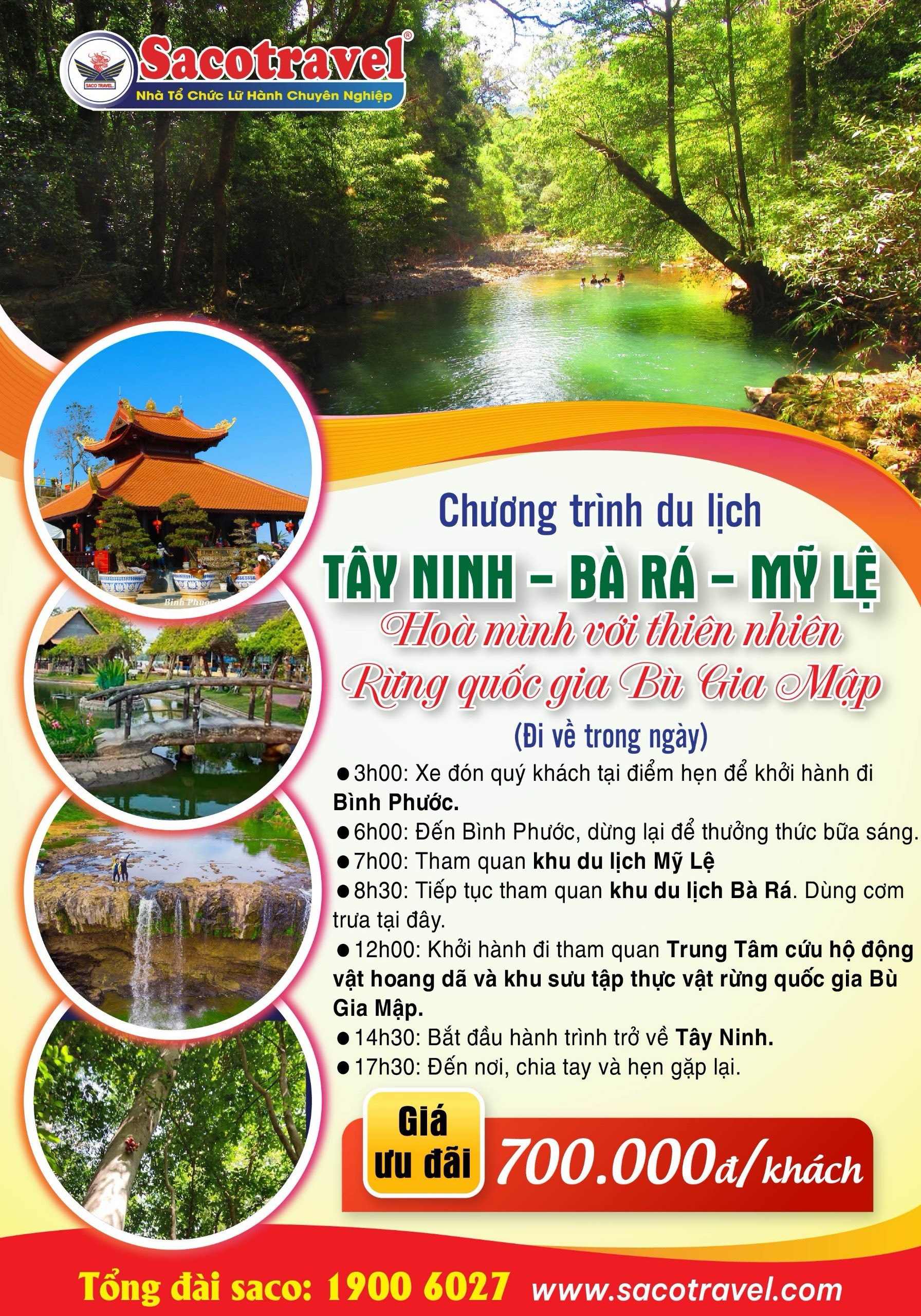 tour tây ninh bà rá
