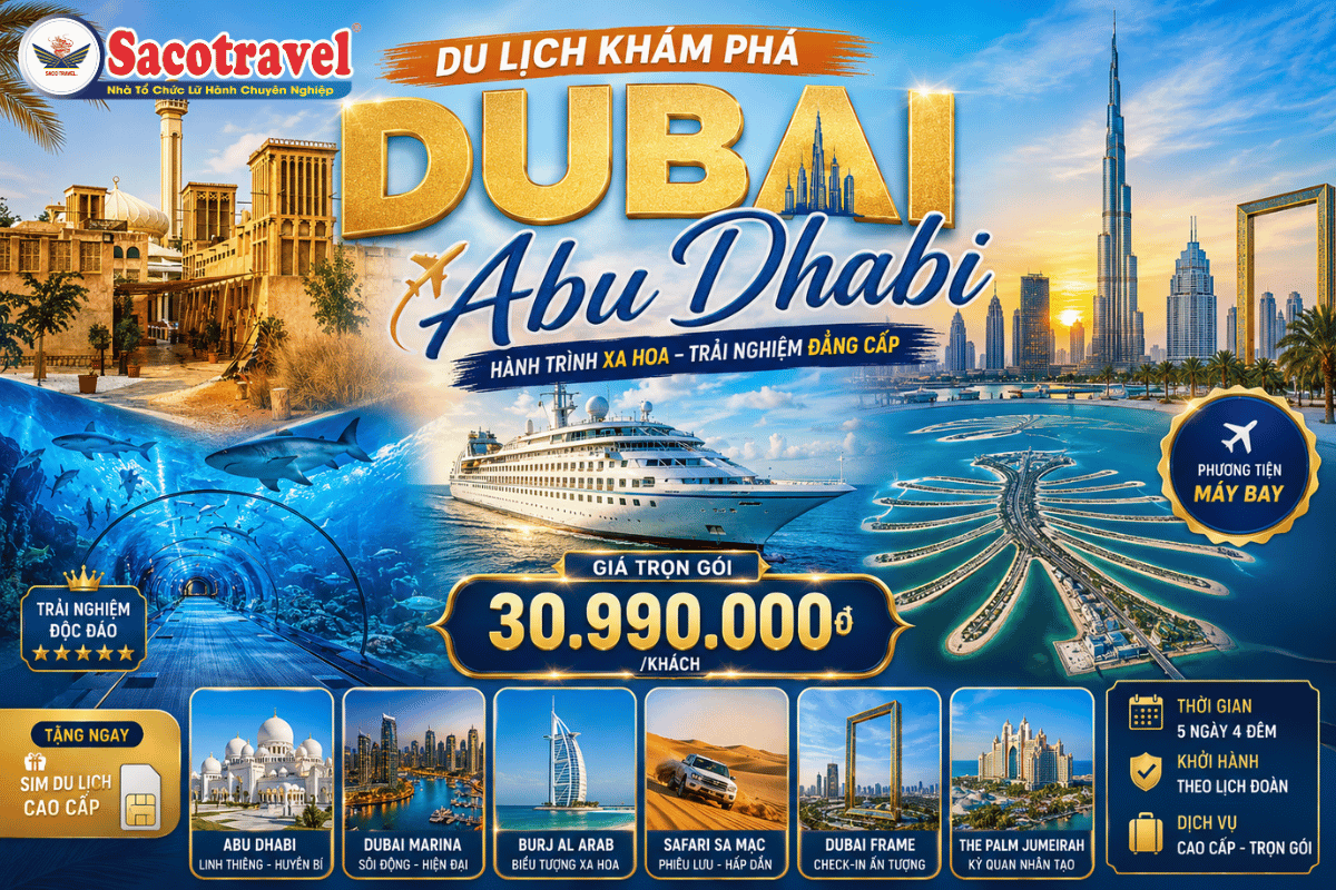 Khám phá Dubai - Abu Dhabi