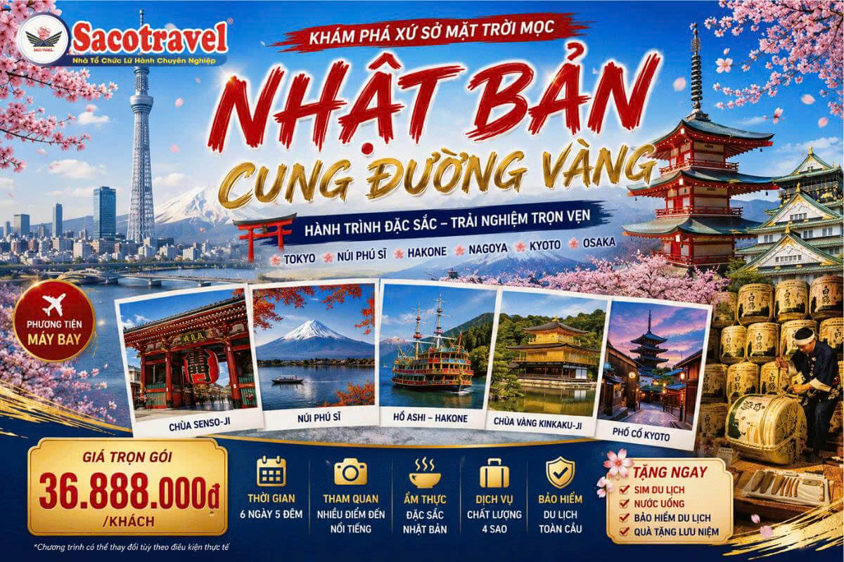 Tour NHAT BAN cung đường vàng