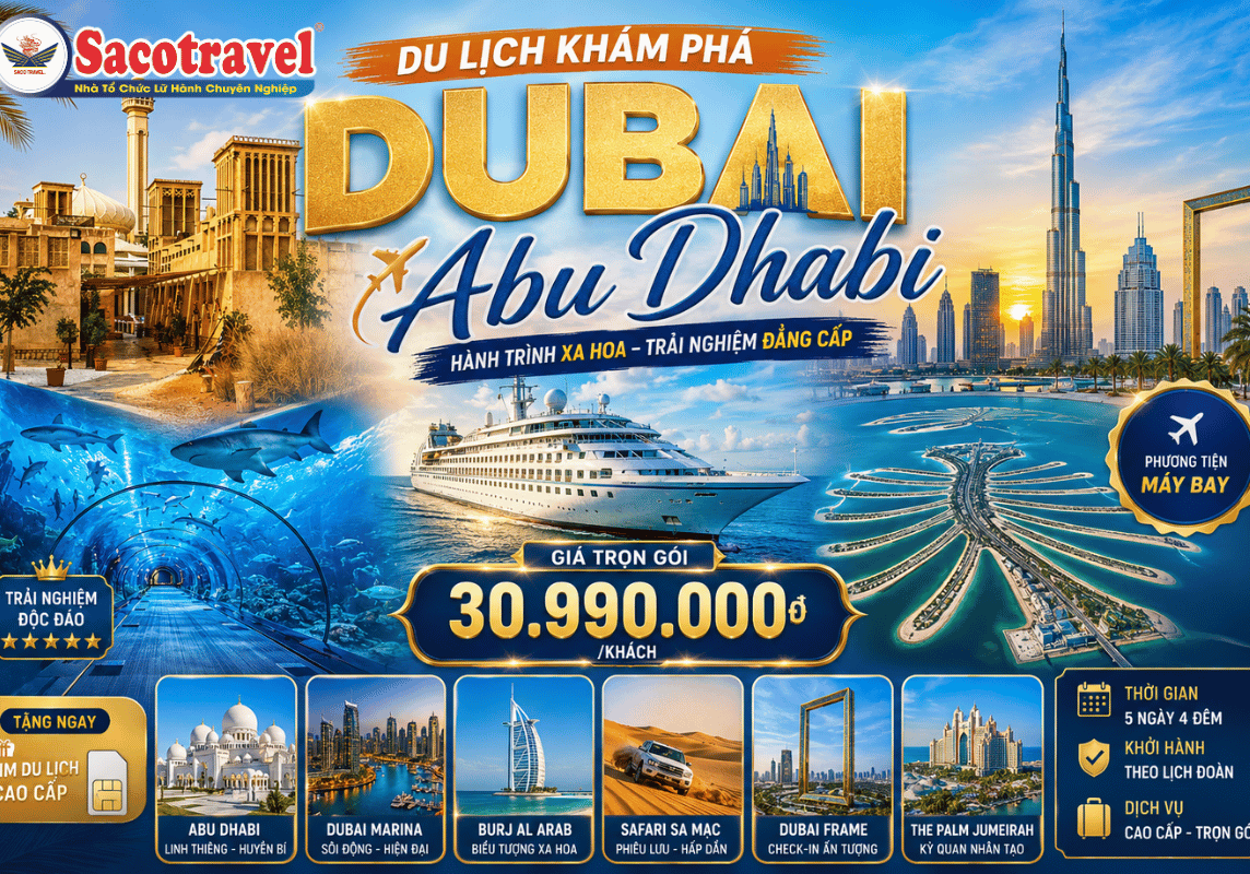 Khám phá Dubai - Abu Dhabi